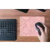 Zebra - Print - Roze muismat rubber klein 262 -toetsenbord