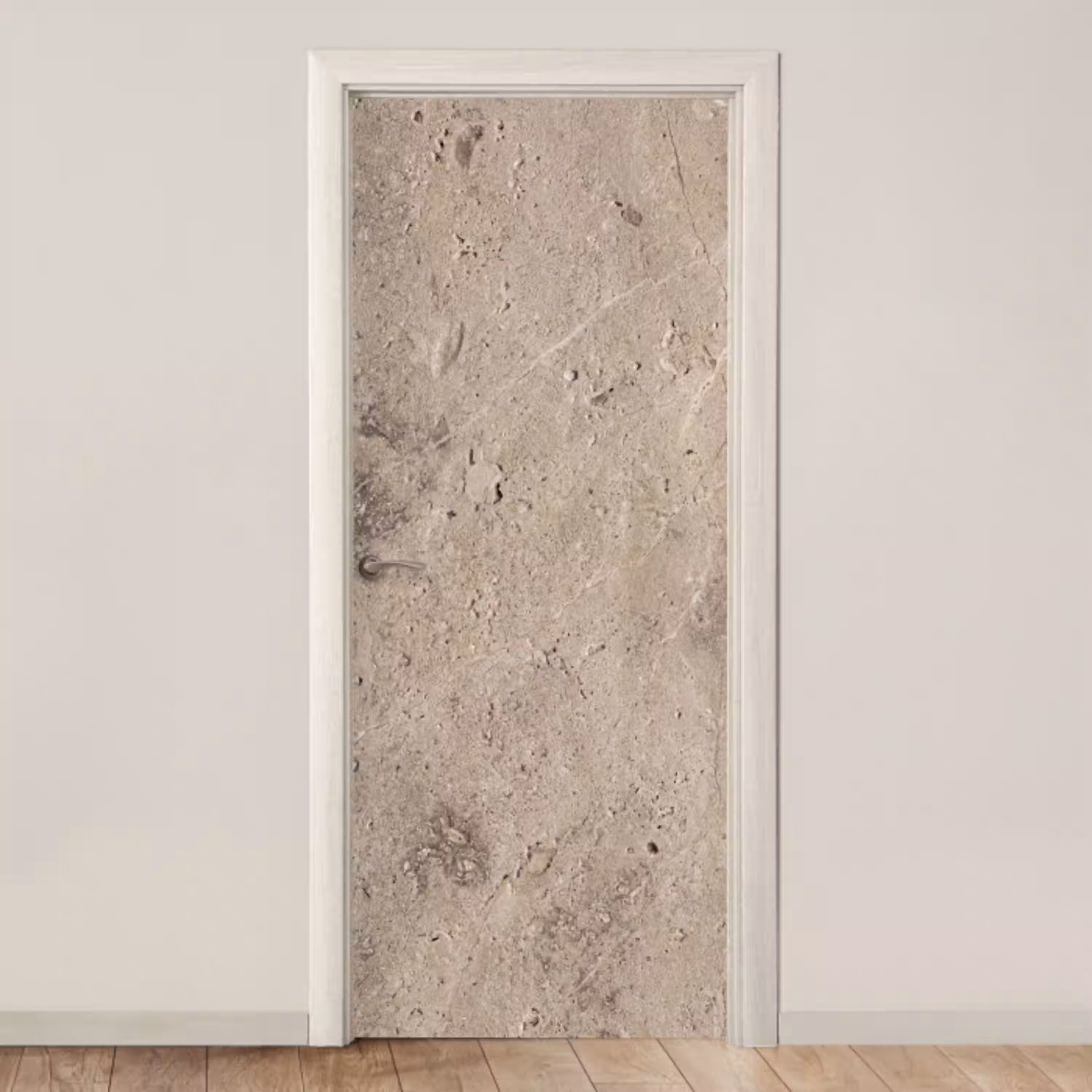 Textuur - Steen - Patroon - Rustiek - Beige deurposter klein -3d_beige