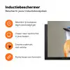 Kleurrijk - Vogeltje - Veren - Blauw Inductie beschermer vinyl 3mm klein -zzzzzzz-td-ups