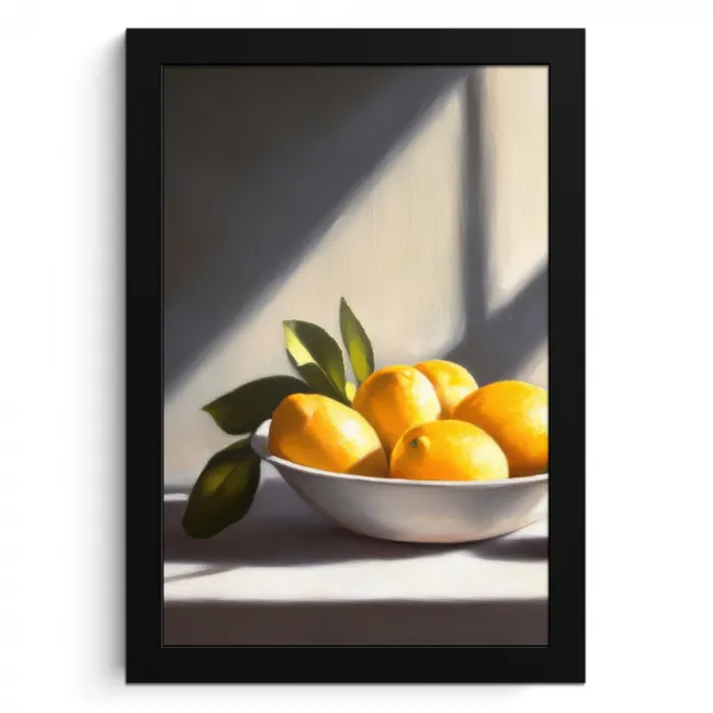 Citroenen - Stilleven - Geel KitchenYeah - Keuken - Fotolijst klein -3d