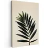 Palmblad - Donkere bladen - Subtiel Tuinposter op houten frame 2 cm dik klein -3d