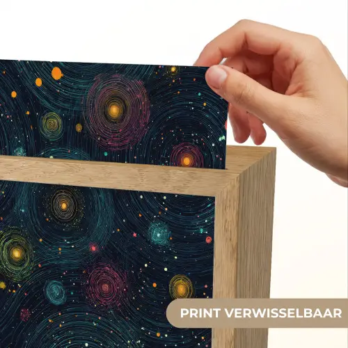Sterren - Kleurrijk - Lichtgevende kernen Light Box met kabel (Kinderlampje) klein -USP_websiteprintNL