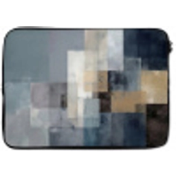 Rechthoeken - Abstract - Blauw laptophoes neopreen klein -zkaufland3dotto