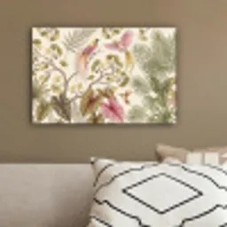 Vogels - Tropisch - Botanisch - Roze canvas 2cm klein -sfeer3