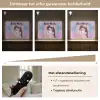 Meisje - Eenhoorn - Glitter Light Box met batterij (Wandlamp kind) middel -USP_dimbaarNL