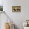 Schapen - Bruin - Wit - Grindpad tuinposter los doek klein -sfeer8