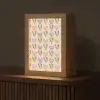 Bloemen - Hartjes - Patroon Light Box met kabel (Tafellamp) klein 925 -z3d_website