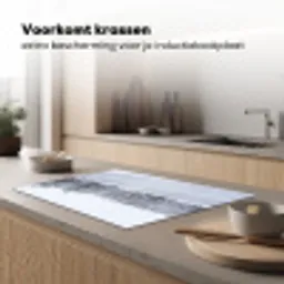Meer - Dennen - IJs - Winter - Rustgevend Inductie beschermer vinyl 3mm klein -sfeer1
