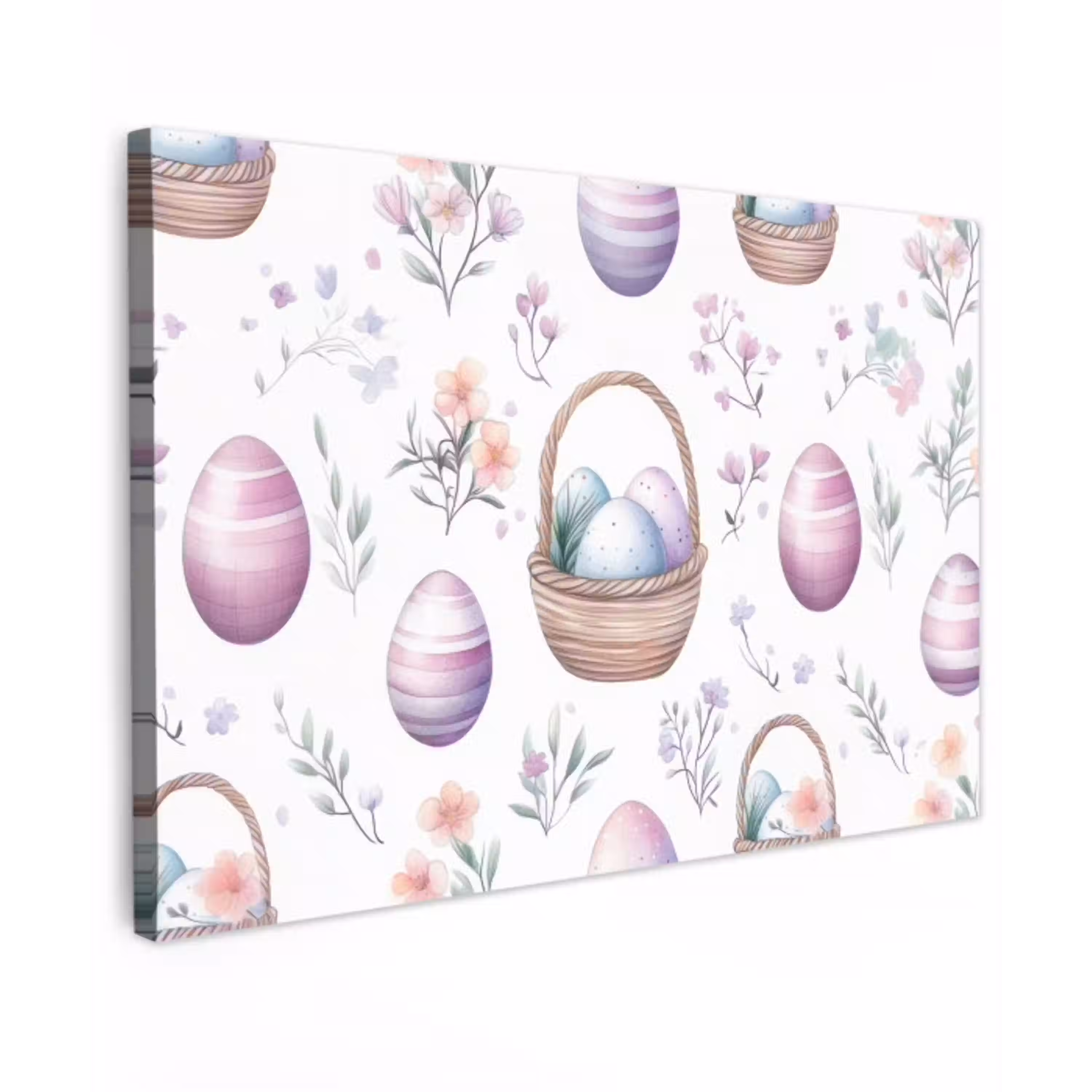 Bloemen - Paaseieren - Patroon canvas 2cm klein -z3d