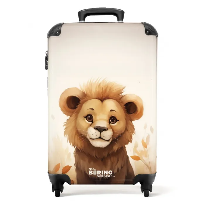 Ludo leeuw Koffer - NBS - Handbagage middel -productfoto_recht