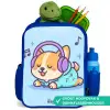 Kawai - Hond - Muziek Kinderrugzak - Blauw middel -inhoud_NL