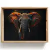 Olifant - Oranje - Oren Dienblad Rechthoek middel -z3d_shopping