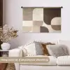 Geometrisch - Geweven structuur - Modern Wandkleed katoen middel -sfeer1