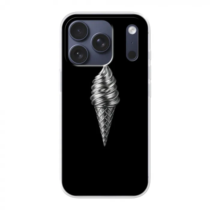 Softijs - Realistisch - Futuristisch Telefoonhoesje iPhone 17 Pro klein -3d
