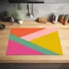 Driehoeken - Kleurrijk - Abstract Inductie beschermer vinyl 3mm klein -sfeer5