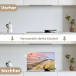 Strand - Zee - Duin - Zonsondergang keuken achterwand spatscherm klein -voor_na_DE