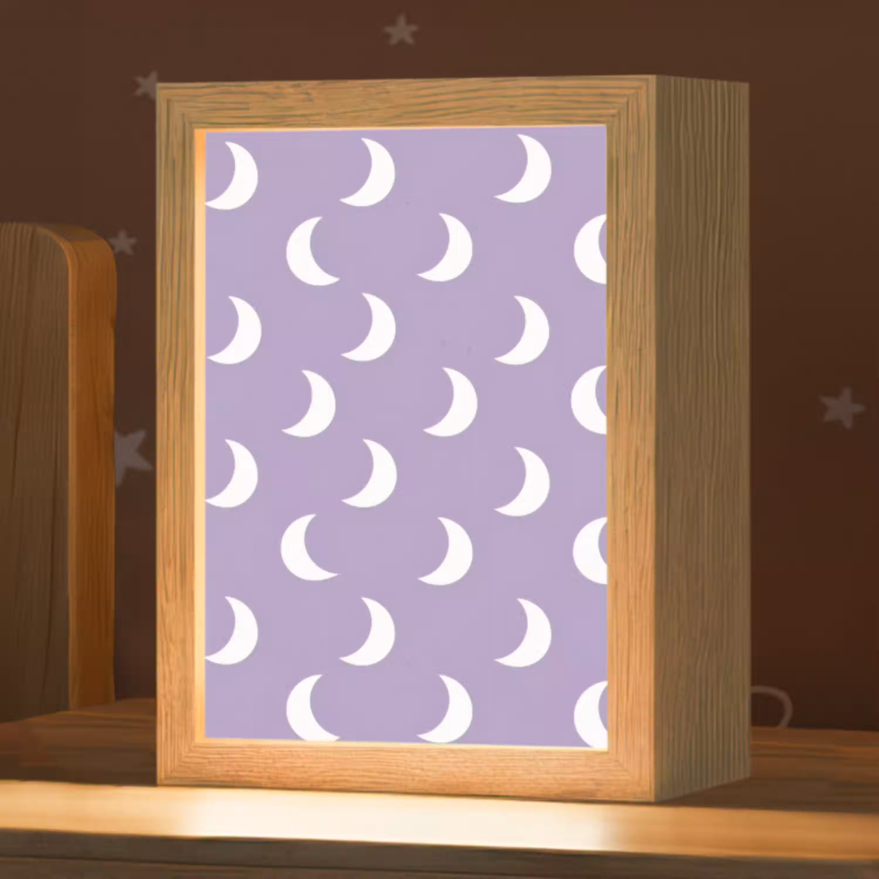 Manen - Patroon - Paars Light Box met kabel (Kinderlampje) klein 904 -zzz_3d_website