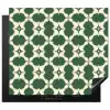 Tegel - Klassiek - Groen Inductie beschermer vinyl 3mm middel 274 -3d