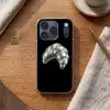 Croissant - Metaal - Zilver Telefoonhoesje iPhone 17 Pro klein -sfeer1