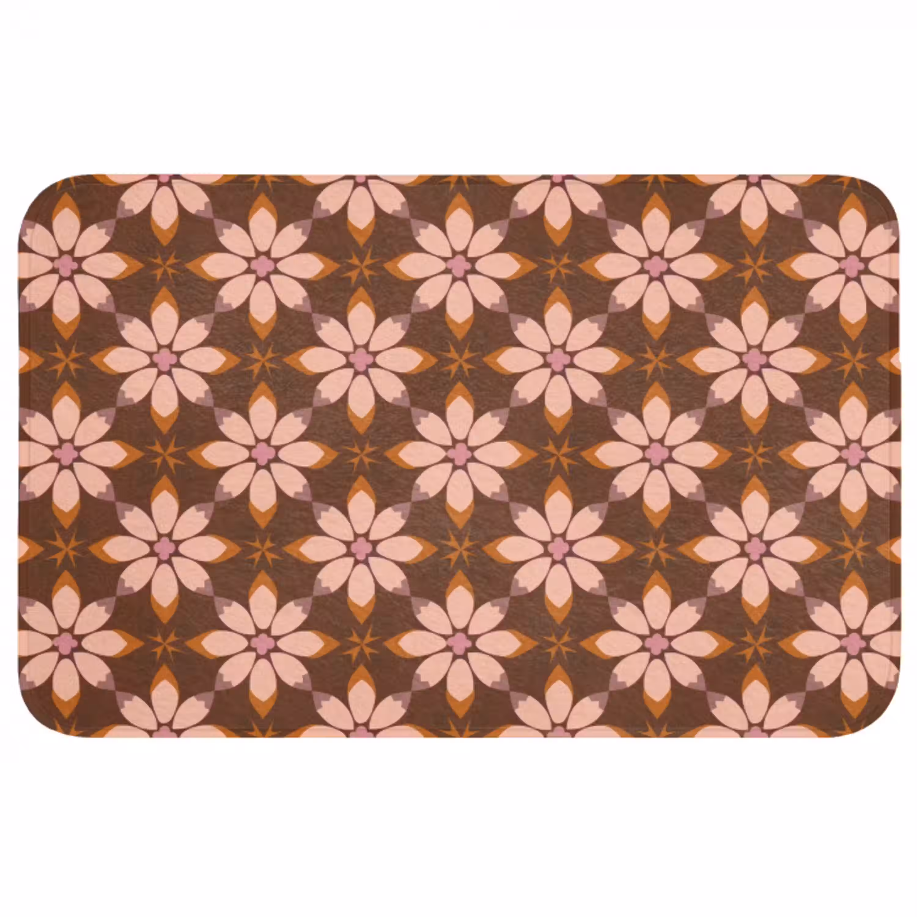 Klassiek - Retro - Bruin Badmat middel 997 -3d