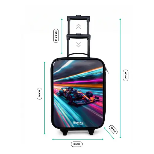Spectrum speedster Kinderkoffer - Zwart klein -productfoto_formaten