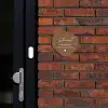 Bruin - Sierlijk Naambord Organisch middel -sfeer1