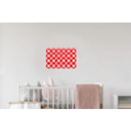 Vierkant - Klassiek - Rood Muursticker klein 286 -kinderkamer