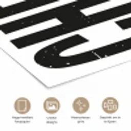 Retro - Cheers - Zwart - Decoratie poster papier klein -closeup_NL