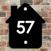Zwart vlak - Traditioneel Naambord Huisje klein -sfeer6