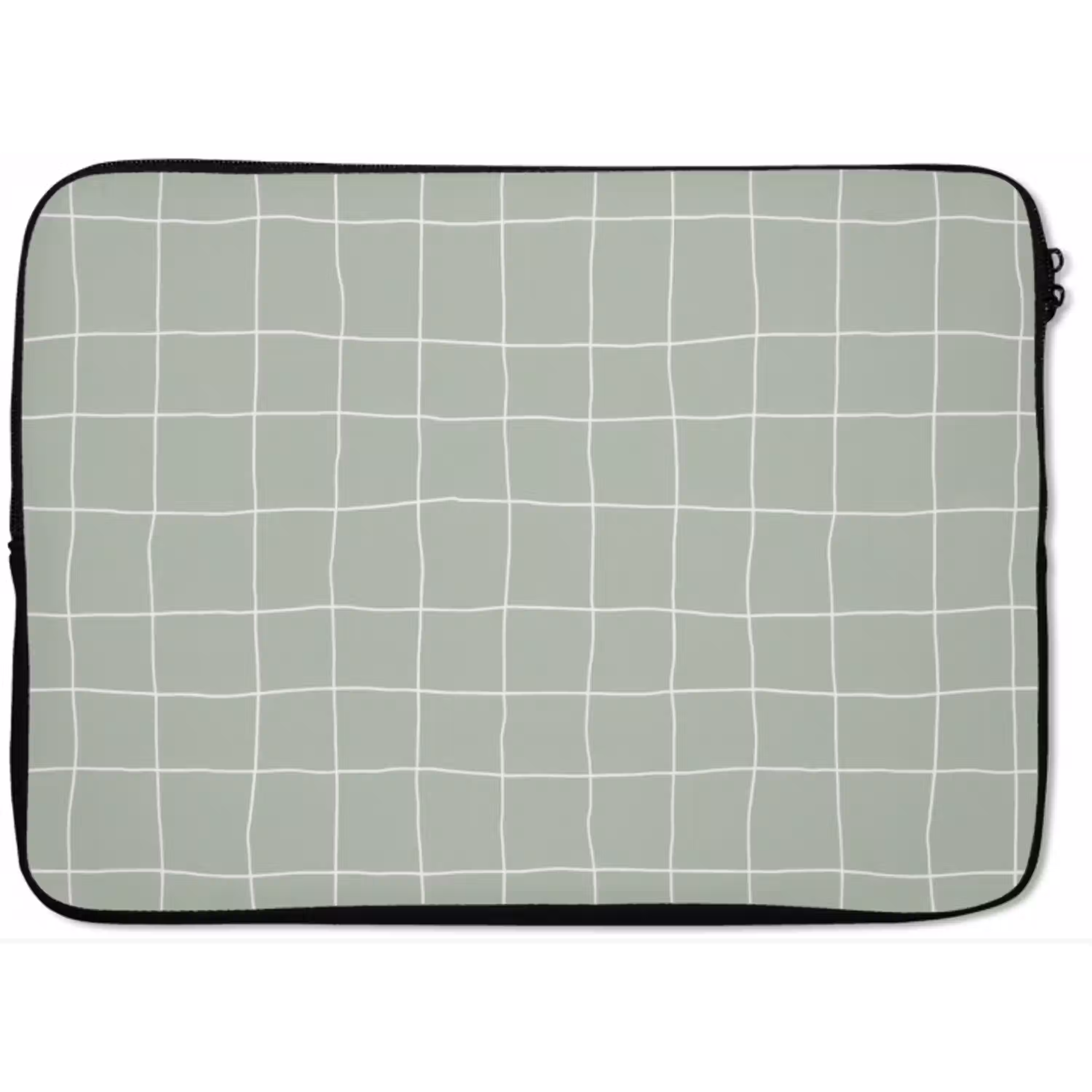 Ruitpatroon - Golvend - Groen laptophoes neopreen klein 279 -zkaufland3dotto