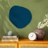 Indigo - Palet - Kleuren Wandcirkel Organisch Forex 3mm klein 629 -sfeer2
