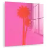 Palmbomen - Modern - Roze plexiglas 5mm klein -zzzproduct_nieuw