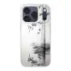 Bamboestammen - Water - Minimalistisch - Wit Telefoonhoesje iPhone 17 Pro klein -3d