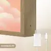 Wolken - Vos - Oranje - Sterren Light Box met batterij (Wandlamp kind) middel -USP_websiteoplaadbaarNL