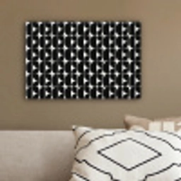 Modern - Geometrisch - Zwart canvas 2cm klein 34 -sfeer3