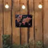 Wereldkaart - Snoepjes - Felle kleuren tuinposter los doek klein -sfeer1