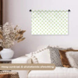 Dots - Klassiek - Groen Wandkleed katoen klein 269 -sfeer1