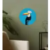 Tucan - Sokkel - Vogel - Koksmuts Wandcirkel behangsticker klein -sfeer2