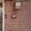 Donker oudroze - Traditioneel Naambord Rechthoek middel -sfeer7-rechthoek-S