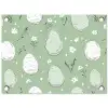 Groen - Eieren - Patroon tuinposter los doek klein -3d