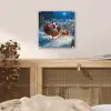 Kerstman - Rendier - Kerst - Sneeuw plexiglas 5mm klein -sfeer4