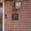 Donkergrijs - Klassiek Naambord Vierkant klein -sfeer7-XS