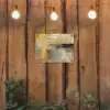 Abstract - Geel - Modern - Beige tuinposter los doek klein -sfeer1