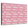 Golven - Patroon - Hartjes - Retro Textielframe zwart klein 947 -3d