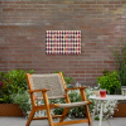 Vintage - Retro - Kleurrijk Tuinposter op houten frame 2 cm dik klein 845 -sfeer3