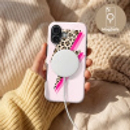 Stippen - Roze - Bliksem Toughcase MagSafe Apple iPhone 17 klein -USP_MagsafeV