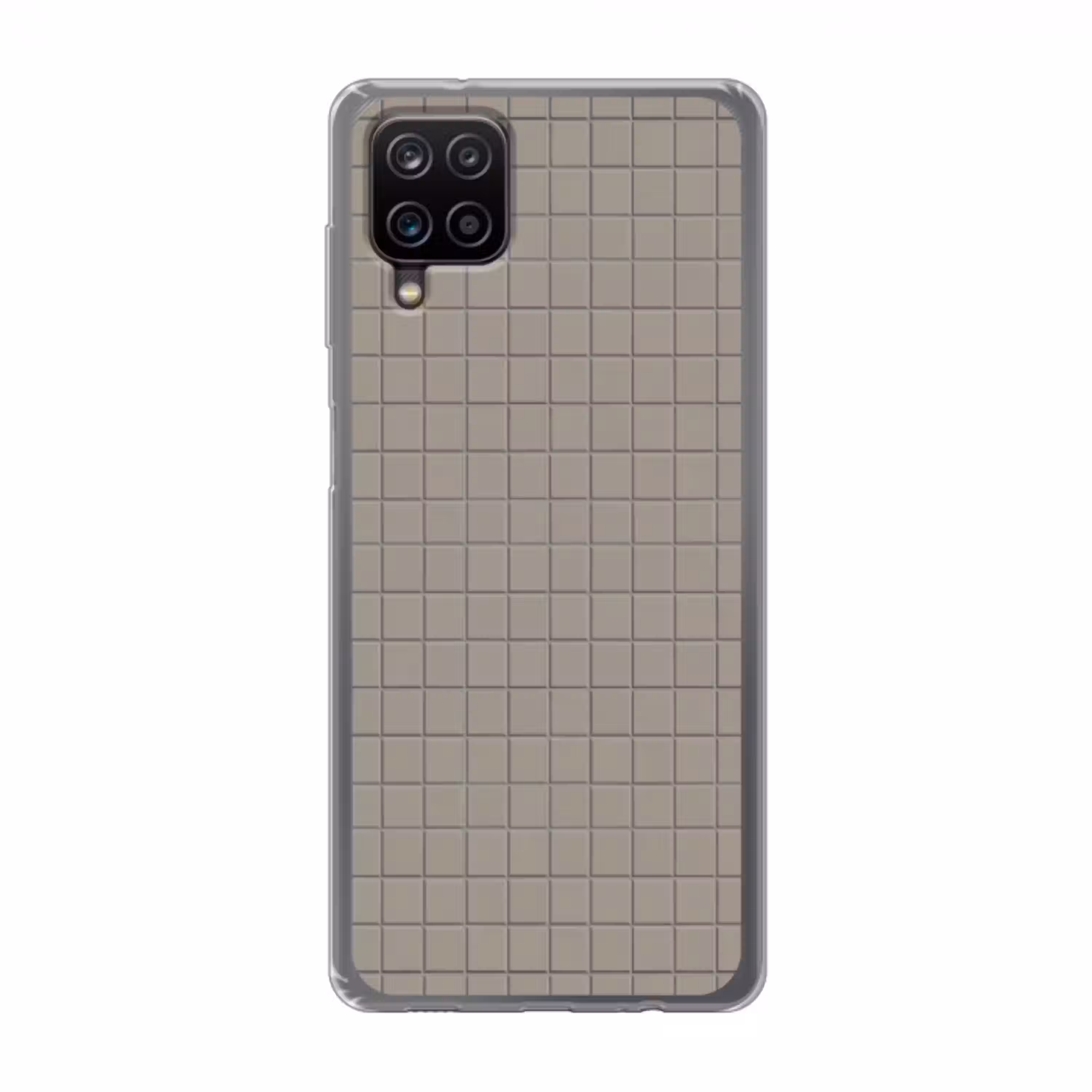 Tegel - Patroon Kiezel - Grijs Telefoonhoesje Samsung Galaxy A12 klein 372 -3d