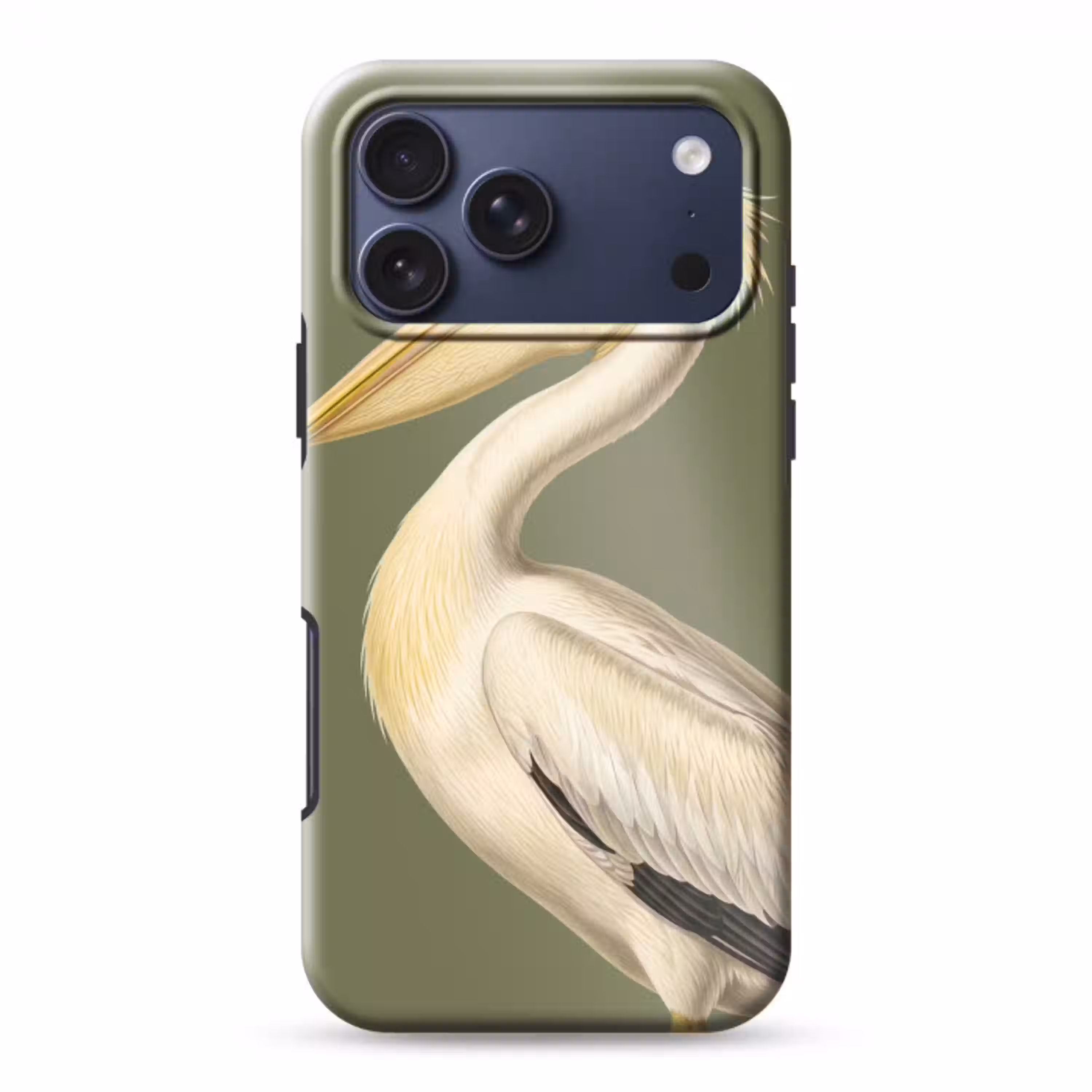 Pelikaan - Wit - Vogel - Klassiek - Natuur Toughcase MagSafe Apple iPhone 17 Pro Max klein -3d