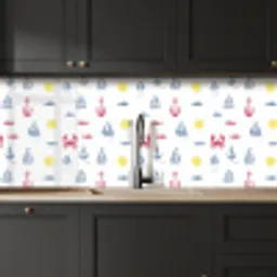 Nautisch - Illustraties - Kleurrijk keuken achterwand 2 middel 871 -sfeer1