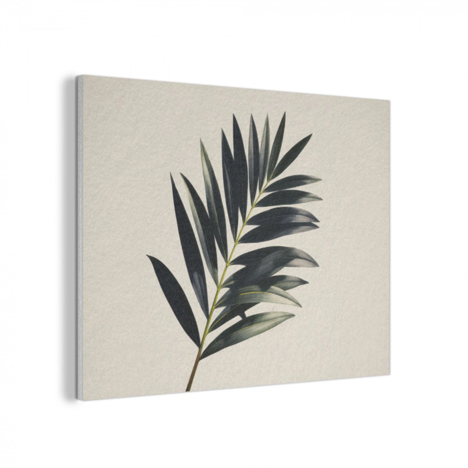 Palmblad - Subtiel - Groen - beige PET vilt klein -3d